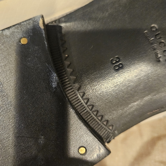 NWB Gucci Mystic White Cara Logo Loafer Loafers Flats Slip Ons Leather - Picture 10 of 10